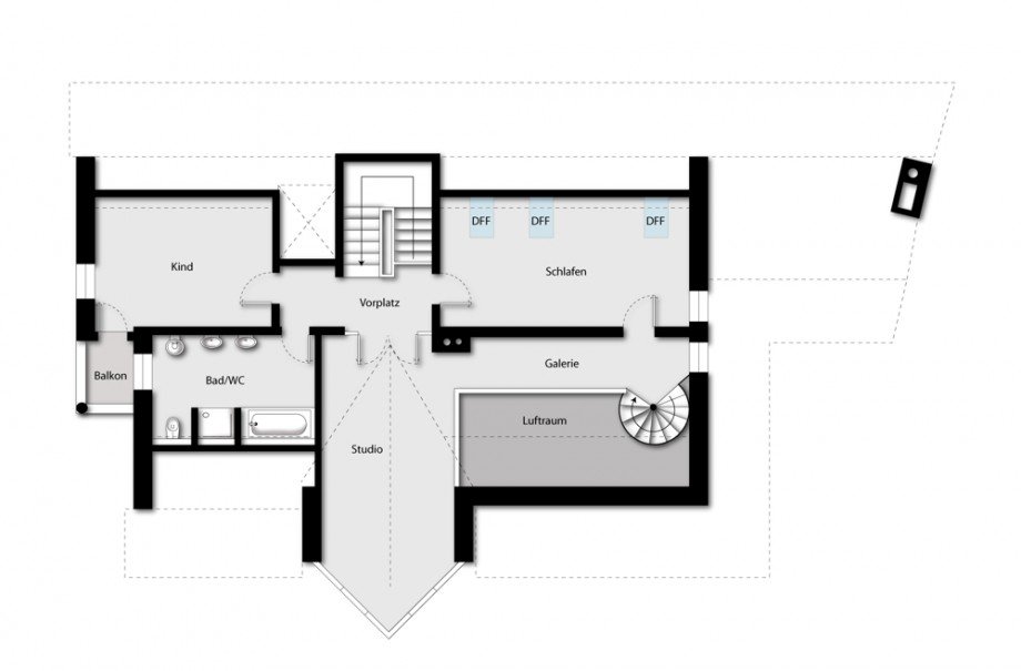 Grundriss DG Villa Harburg
