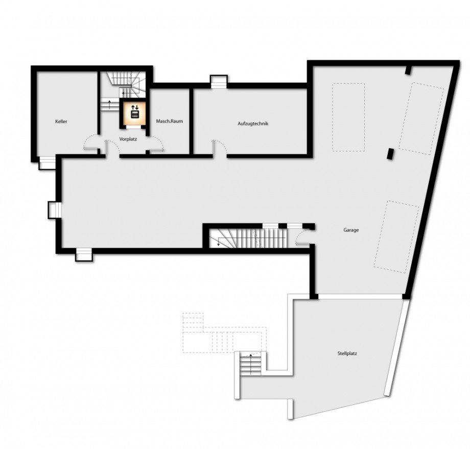 Grundriss Keller Villa Harburg