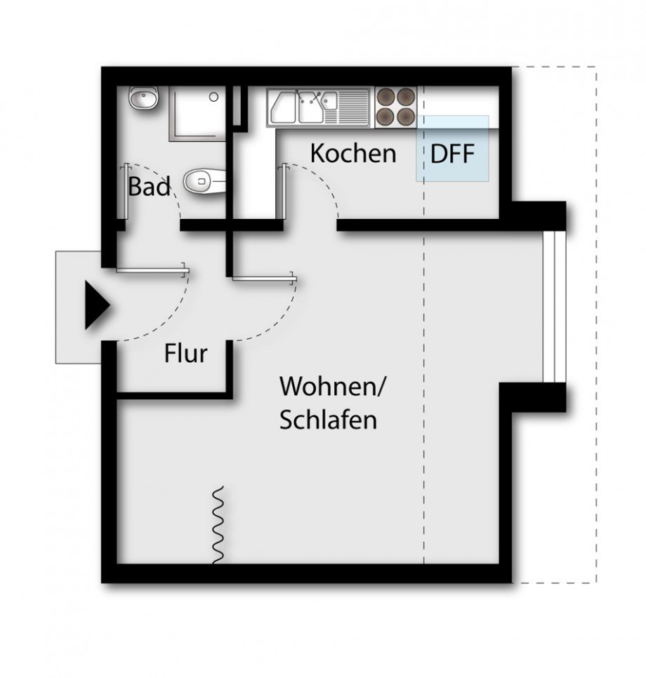 Grundriss Dachgeschosswohnung Neus��