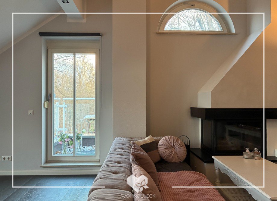 Wohnzimmer Dachgeschosswohnung M�nchen / Bogenhausen