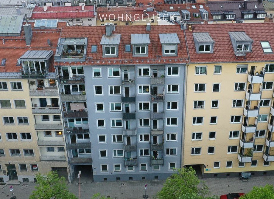 Drohnenansicht Etagenwohnung M�nchen