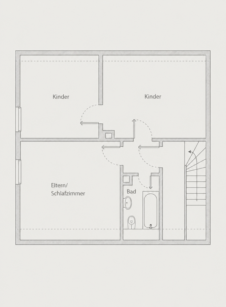 Grundriss_EG Einfamilienhaus Augsburg / Lechhausen
