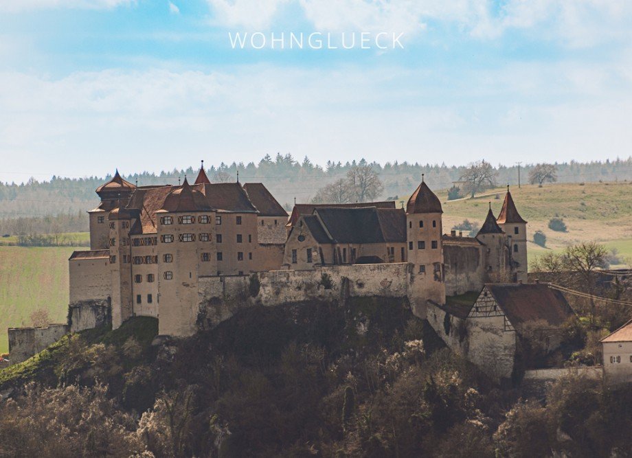 Ausblick auf das Schloss Villa Harburg